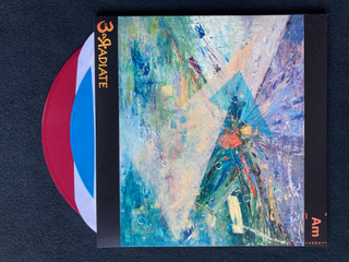 EARadiate auralMixation Back Album Cover + Red + Blue Vinyl Pic